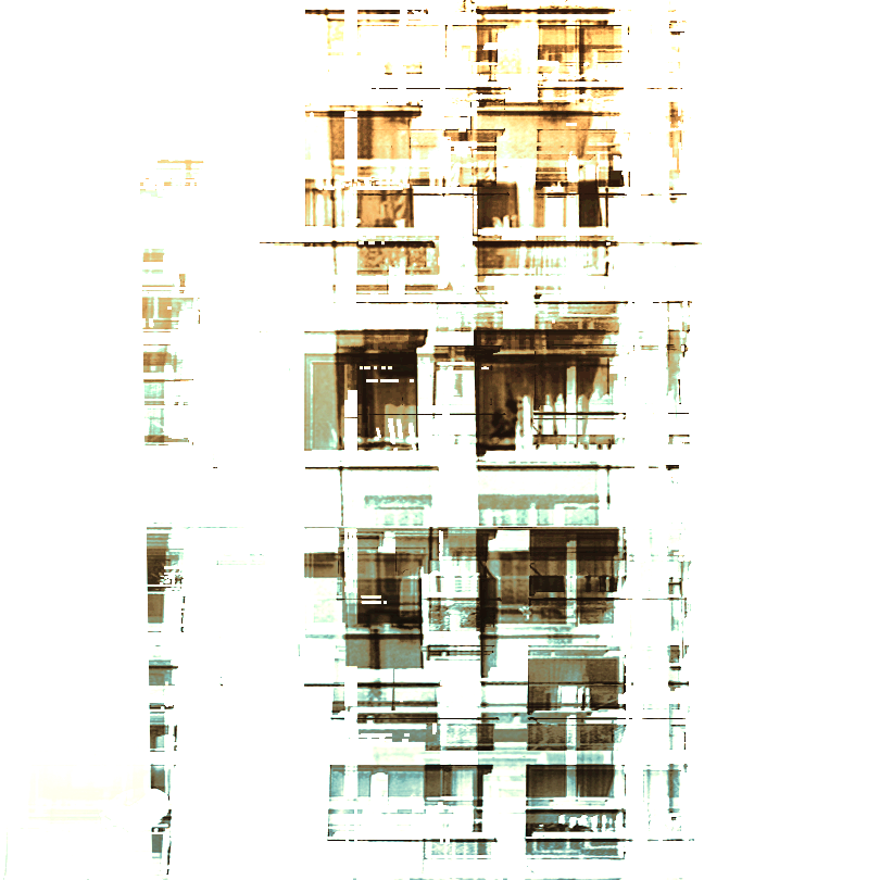 Shument, structure, digital print by Laurent Bompard