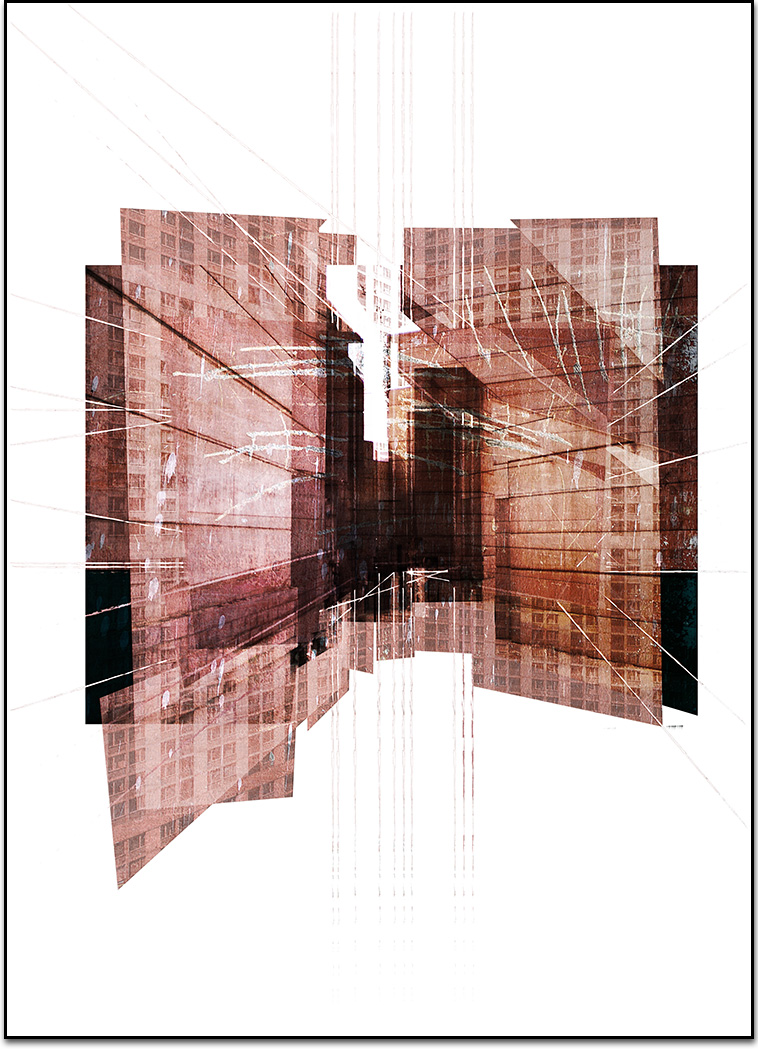 Shument, structure, digital print by Laurent Bompard
